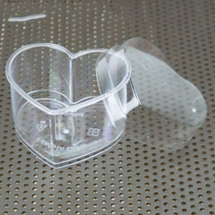 Ly nhựa đựng bánh mousse hình trái tim 6x7cm WH55 (5 cái)