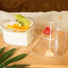 Ly nhựa đựng bánh mousse hình trái tim 6x7cm WH55 (5 cái)