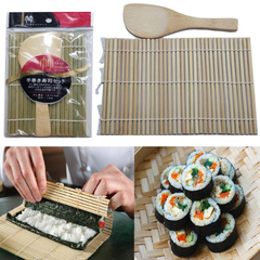 Mành cuộn sushi bằng tre kèm muôi xới (cỡ vừa)