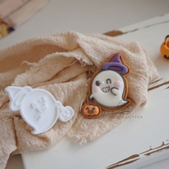 Khuôn nhấn cookies halloween ma phù thủy 5.7*6cm