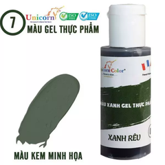 Màu thực phẩm gel xanh rêu Unicorn Color 28g