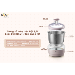 Máy trộn và nhồi bột bear 5L DM-B50V1