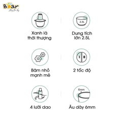 Máy xay đa năng Bear 2,5L QSJ-04R8S
