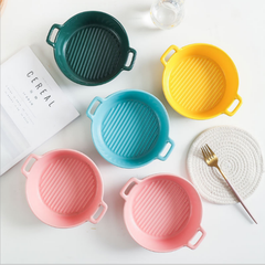 Nồi sứ tròn có quai cầm 20,5cm màu sắc
