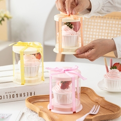 Hộp mica đựng cupcake 1 bánh 11x9cm