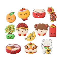 Set 12 khuôn cookie Tết em bé