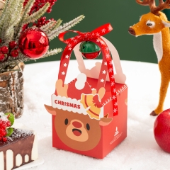 Hộp đựng bánh vuông có quai xách 10x10cm (10c)