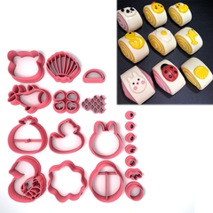 Set khuôn bánh bao cuộn tạo hình động vật