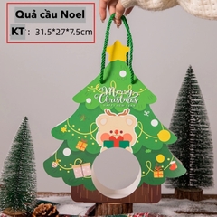 Hộp cầu đựng bánh có quai xách CÂY THÔNG