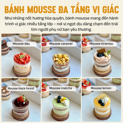 Set quà tặng 6 bánh mousse