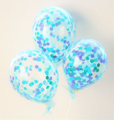 Que cắm bóng bay xanh