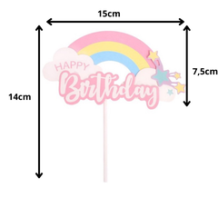 Que cắm HPBD cầu vồng sao hồng