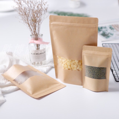 Set 5 Túi zip kraft 12x19cm (1 mặt)