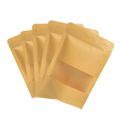 Set 5 Túi zip kraft 12x19cm (1 mặt)