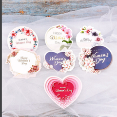 Set 7 que cắm Happy Womenday's