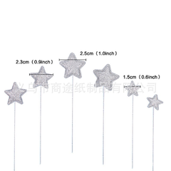 Set que cắm giấy khinh khí cầu số 1 nhũ xanh