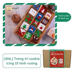 [SNL] Cookies icing Noel 15 hình vuông