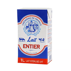 Sữa tươi nguyên kem Pháp 1l - thùng 12 hộp
