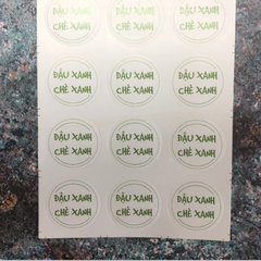 Tem dán nhân đậu xanh chè xanh (12c)