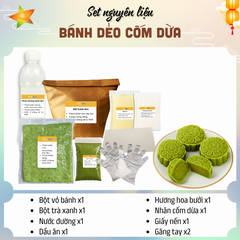 [SNL] Bánh Dẻo Cốm dừa vỏ trà xanh