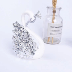 Thiên nga trang trí bánh (màu bạc)