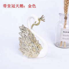 Thiên nga trang trí bánh (màu vàng)