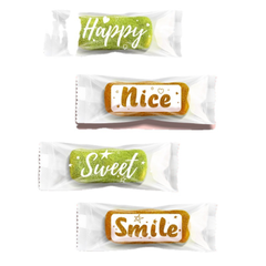 Túi đựng bánh cuộn Happy Smile màu trắng 5*11cm (100c)