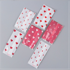 Túi đựng kẹo Nougat Tim đỏ (50c)