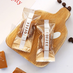 Túi kẹo Toffee màu nâu (100c) 3*9cm