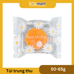 Túi trung thu hoa cúc trắng đựng bánh 50g (50c)