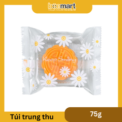 Túi trung thu hoa cúc trắng đựng bánh 75g (50c)