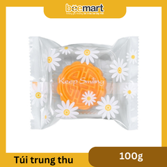 Túi trung thu hoa cúc trắng đựng bánh 100g (50c)