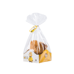 Túi và hộp giấy đựng bánh đế vuông thành thấp hình gấu 12*12*7cm (10c)