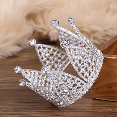 Vương miện đính đá trang trí bánh 9,5x5,5cm