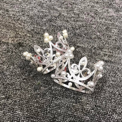 Vương miện trang trí bánh 5cm (màu bạc)