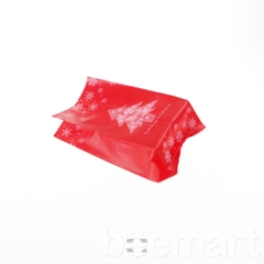 Túi đựng bánh cookies 9.5x20x6.7cm cây thông đỏ