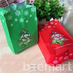 Túi đựng bánh cookies 9.5x20x6.7cm cây thông đỏ