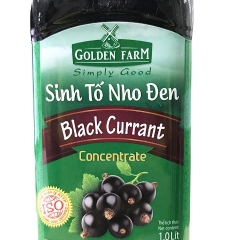 Sinh tố Nho đen nguyên chất Golden Farm 1L