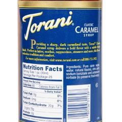 Siro caramel torani 750ml