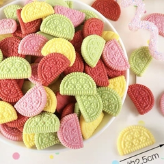 Bánh trang trí bán nguyệt sắc màu 20g