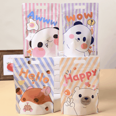 Túi zip đựng bánh gấu hoạt hình 15*23 (5c)