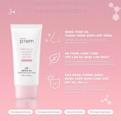 Kem Chống Nắng Make P:rem UV Defense Me Tone Up 50ml – Vật Lý, Dịu Nhẹ, Nâng Tông Sáng Hồng