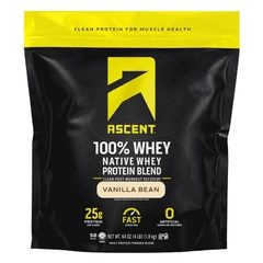 Ascent 100% Whey Native Whey Protein Blend - 4 Lbs (1.8 Kg)