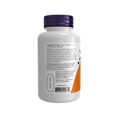 NOW L-Cysteine 500 mg with Vitamins B-6 and C, Structural Support