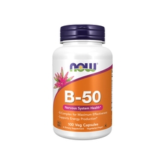 NOW Vitamin B-50 mg, Energy Production, Nervous System Health