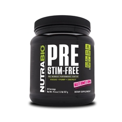 NutraBio Pre-Workout Stim-Free, 20 Servings