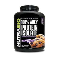 NutraBio Whey Protein Isolate, 5Lbs (2,27kg)