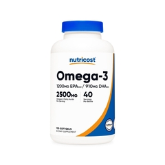Nutricost Omega-3 2500 mg, 120 Softgels