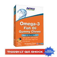 Now Omega-3 Fish Oil Gummy Chews, 36 Gummy Chews