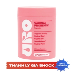 OPositiv URO Vaginal Probiotic for Women pH Balance, 60 Capsules